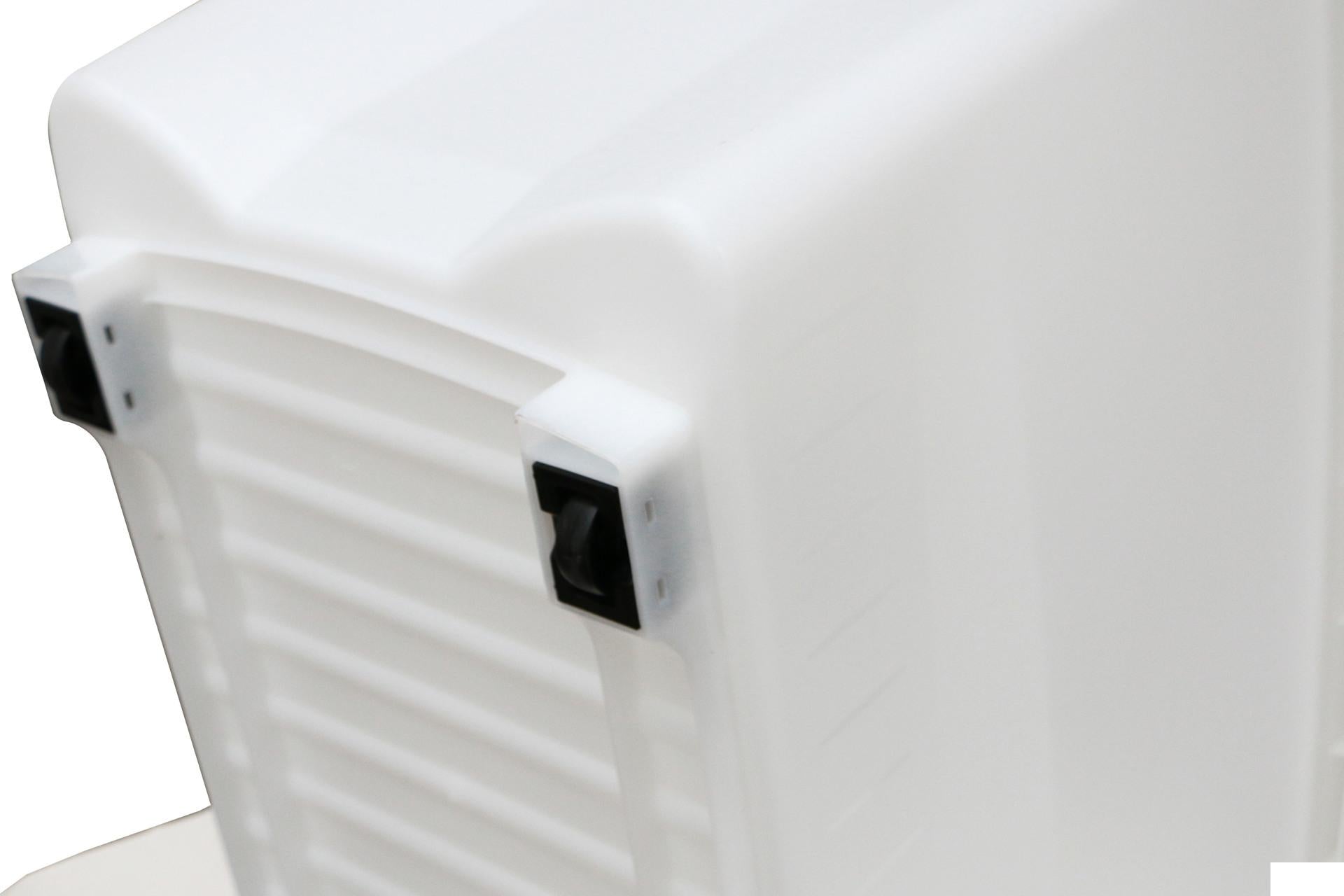 Araven Contenitore per Alimenti 70L - 65 x 43 x H.45 cm Con Ruote e Botola di Ventilazione