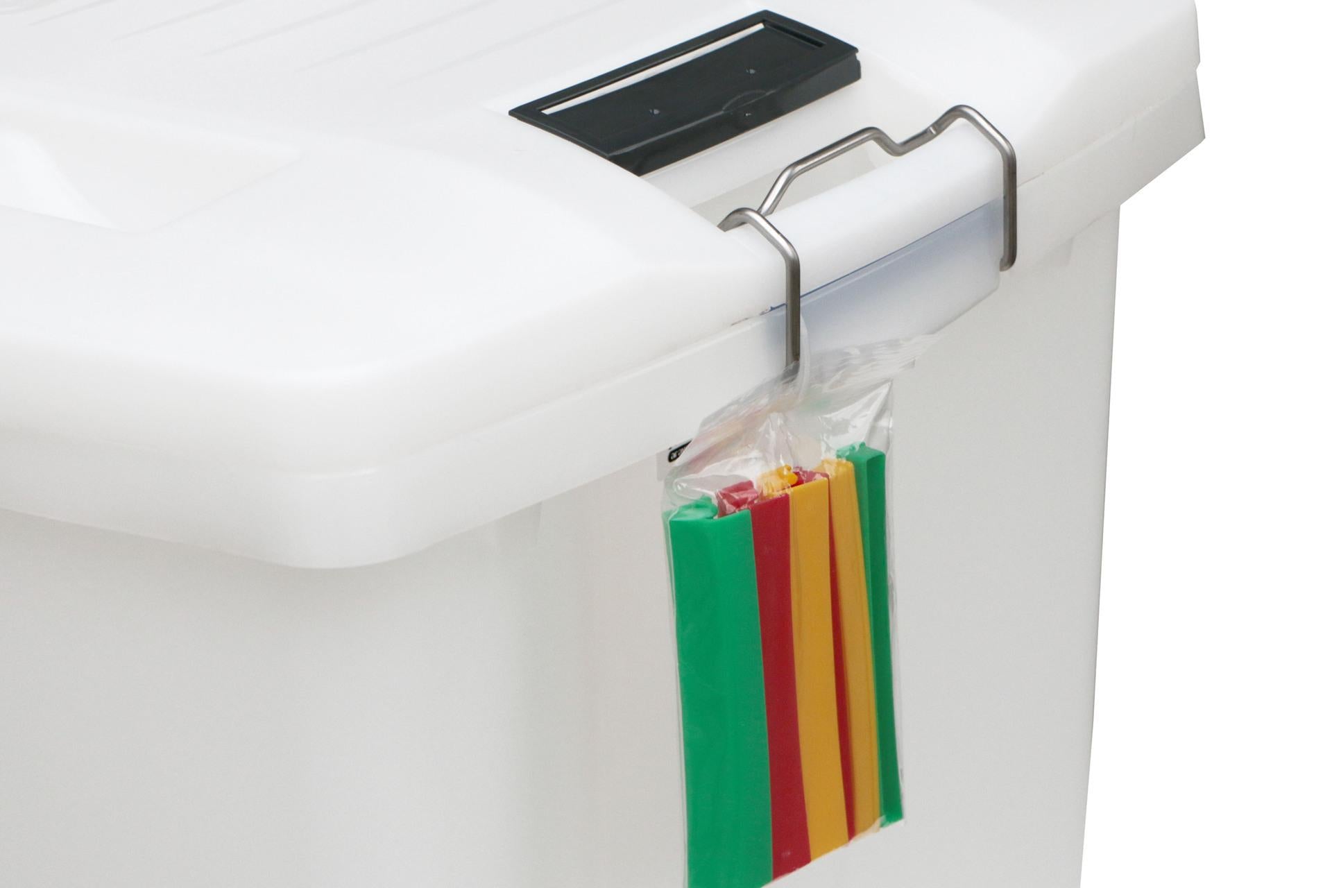 Araven Contenitore per Alimenti 90L - 70 x 46 x H.48 cm Con Ruote e Botola di Ventilazione 5