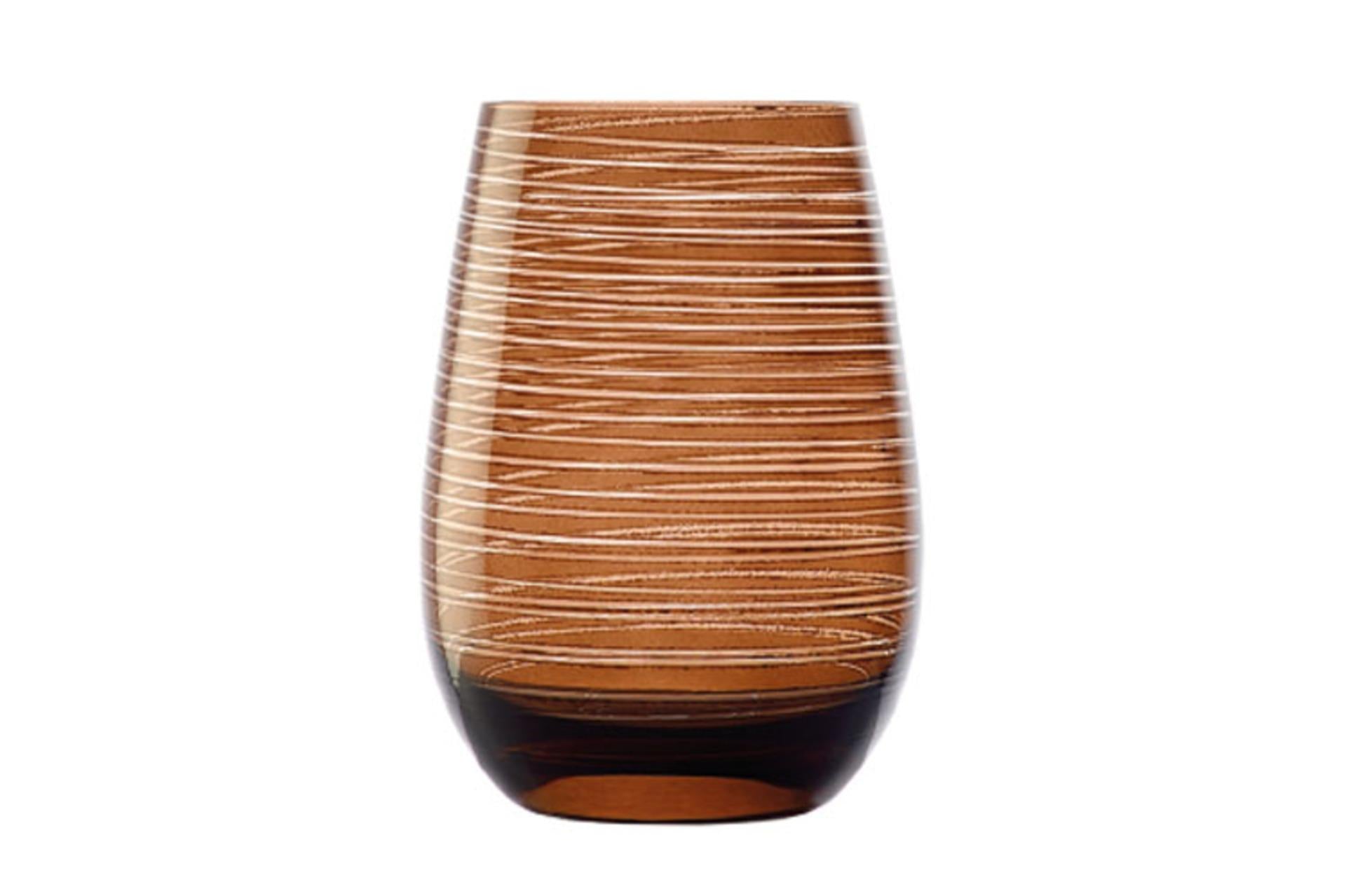 Stolzle Lausitz Twister Bicchiere Terra 46.5 cl - Design Country-House - Set 6 Pz