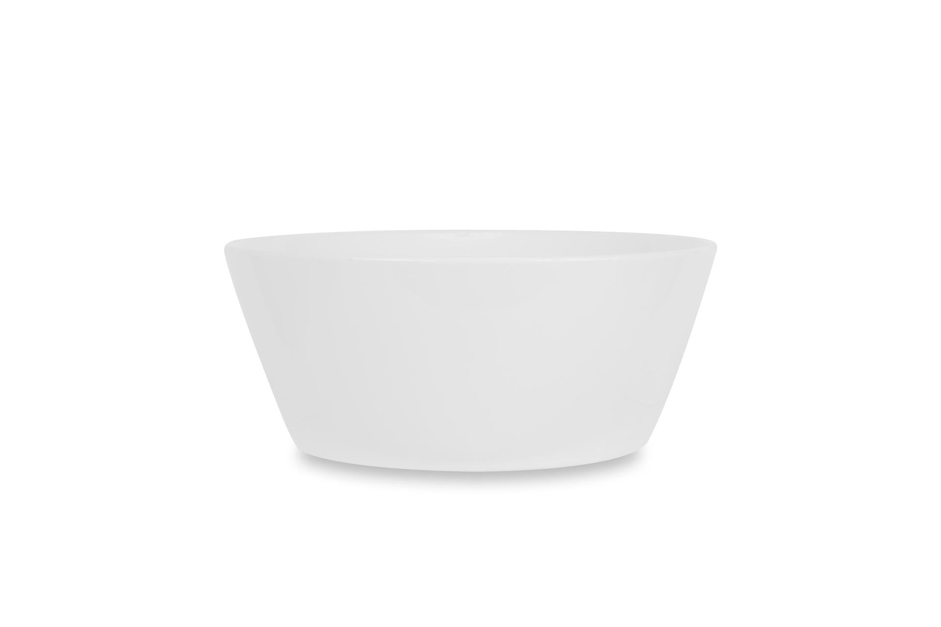 Import Tavola Professional JustWhite Ciotola Tonda Ø14 cm - H.6.5 cm In Porcellana Bianca - Set 4 Pz
