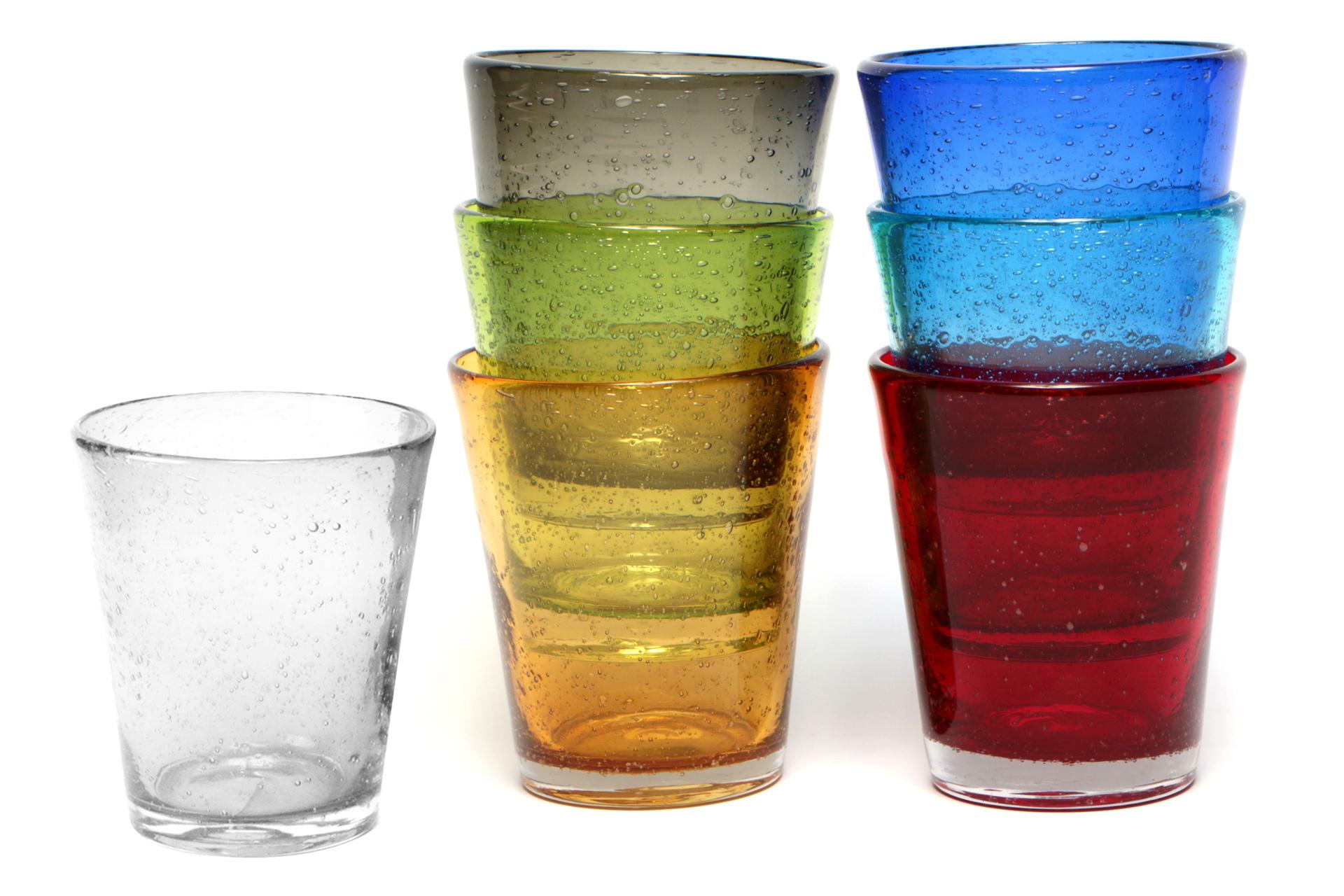 Import Tavola Professional Bubbles Bicchiere Acqua Cl.31.5 Incamiciato Trasparente In Pasta di Vetro Soffiato a Bocca - Set 6 Pz 4