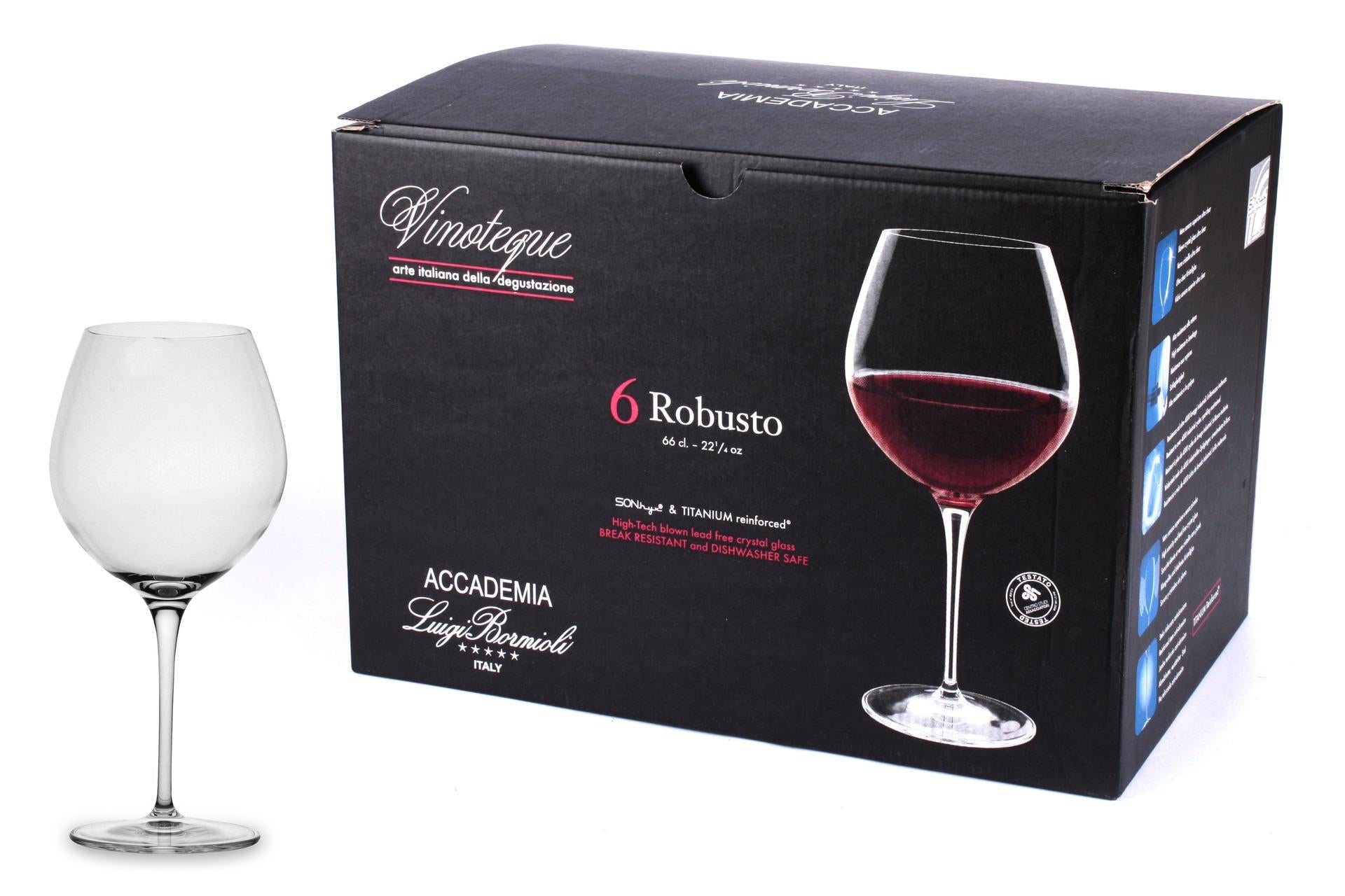 Bormioli Luigi Vinoteque Set 6 Calici Vino Robusto 66 cl In Vetro Sonoro Superiore Senza Piombo - Set 6 Pz 3