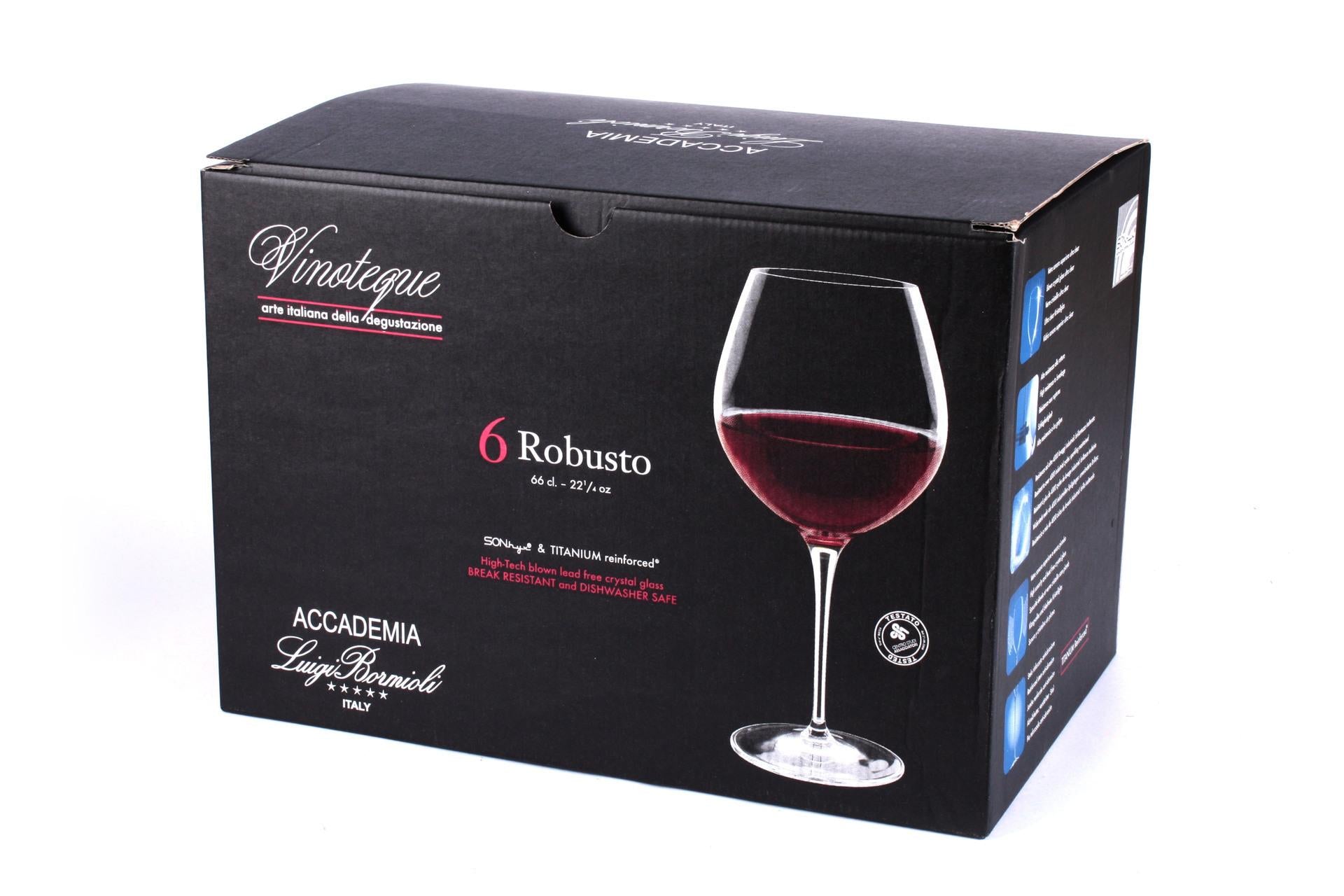 Bormioli Luigi Vinoteque Set 6 Calici Vino Robusto 66 cl In Vetro Sonoro Superiore Senza Piombo - Set 6 Pz 5