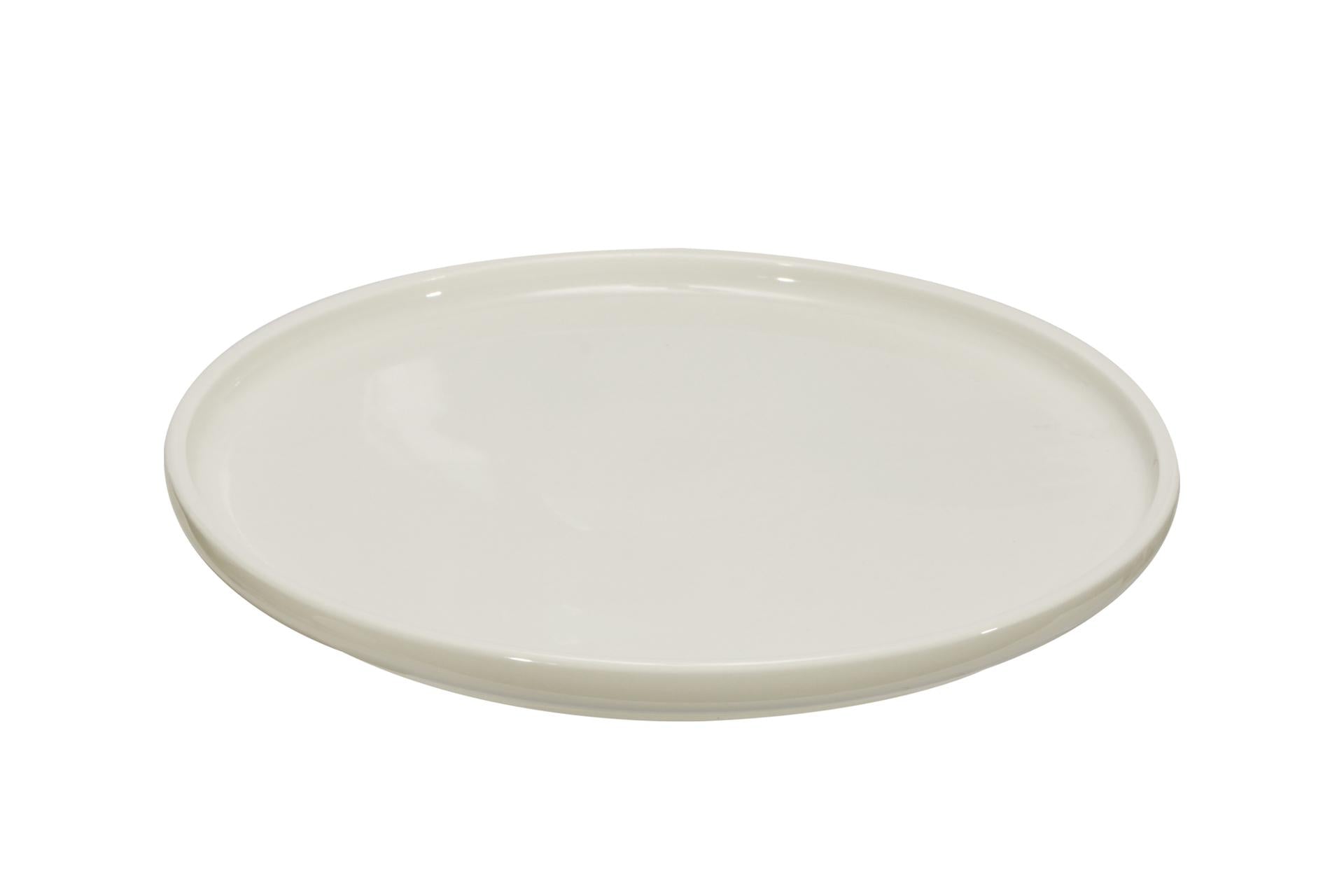 Import Tavola Professional Piatto Tondo Ø26.1 cm - H.2.2 cm In Porcellana Bianca B.B. White - Set 4 Pz