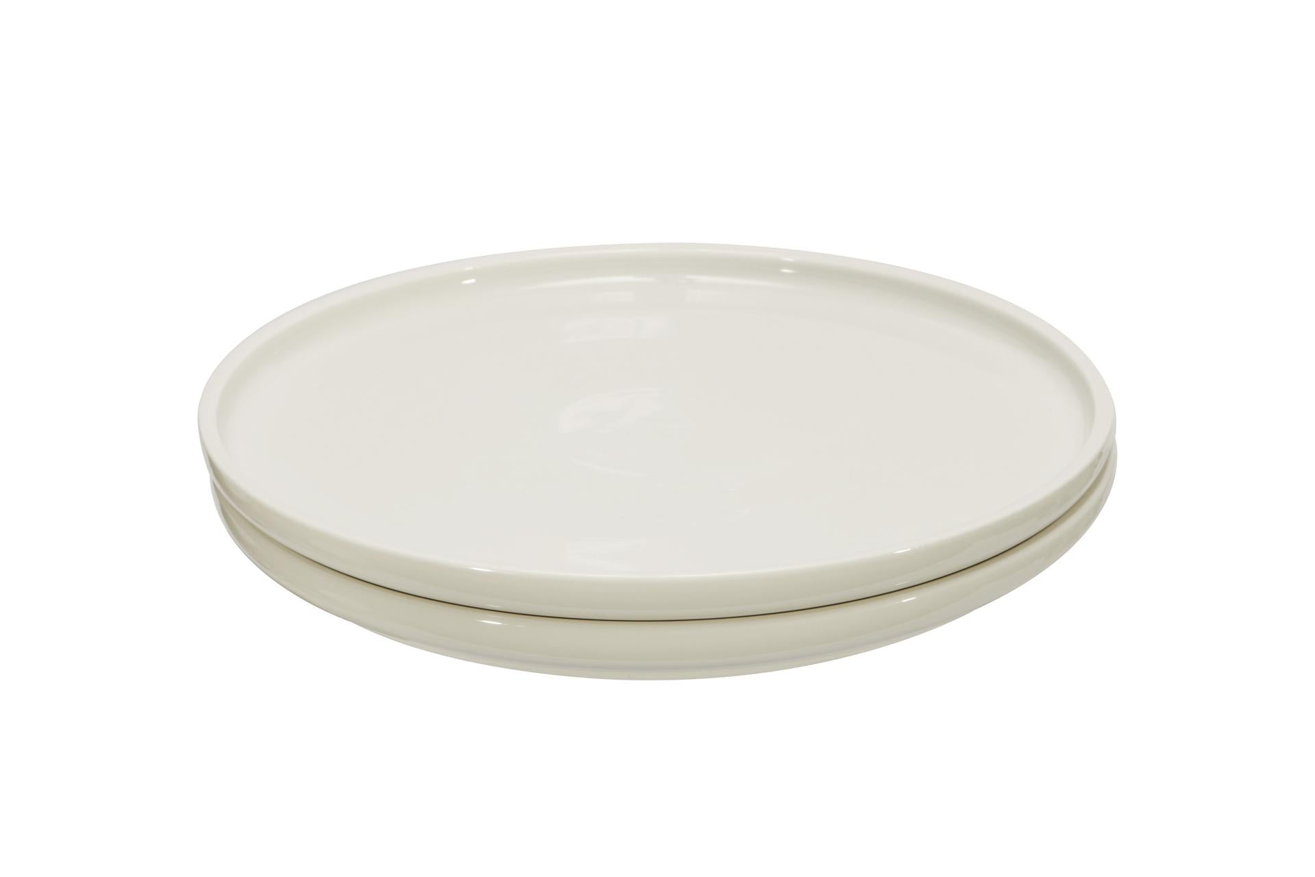 Import Tavola Professional Piatto Tondo Ø26.1 cm - H.2.2 cm In Porcellana Bianca B.B. White - Set 4 Pz 3