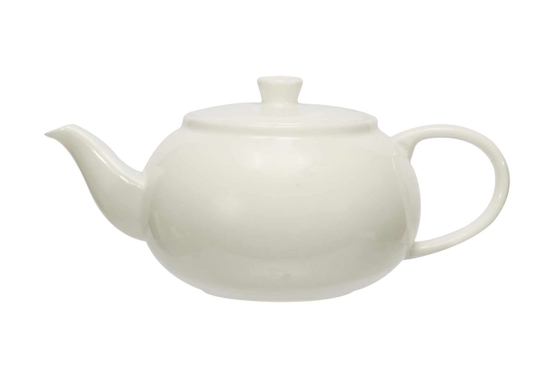 Import Tavola Professional B.B. White Teiera 450 ml In Porcellana Bianca di Alta Qualità