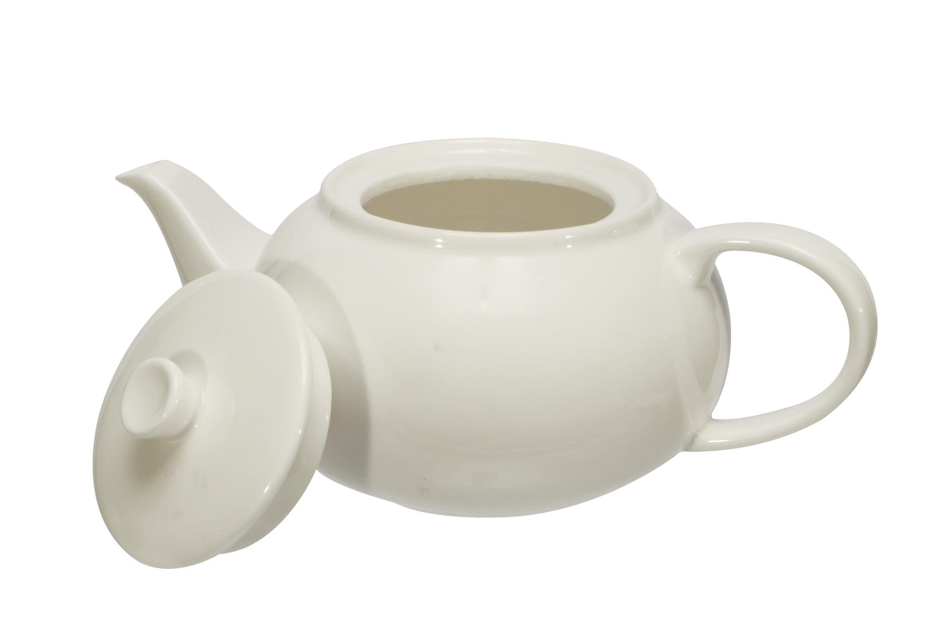 Import Tavola Professional B.B. White Teiera 450 ml In Porcellana Bianca di Alta Qualità