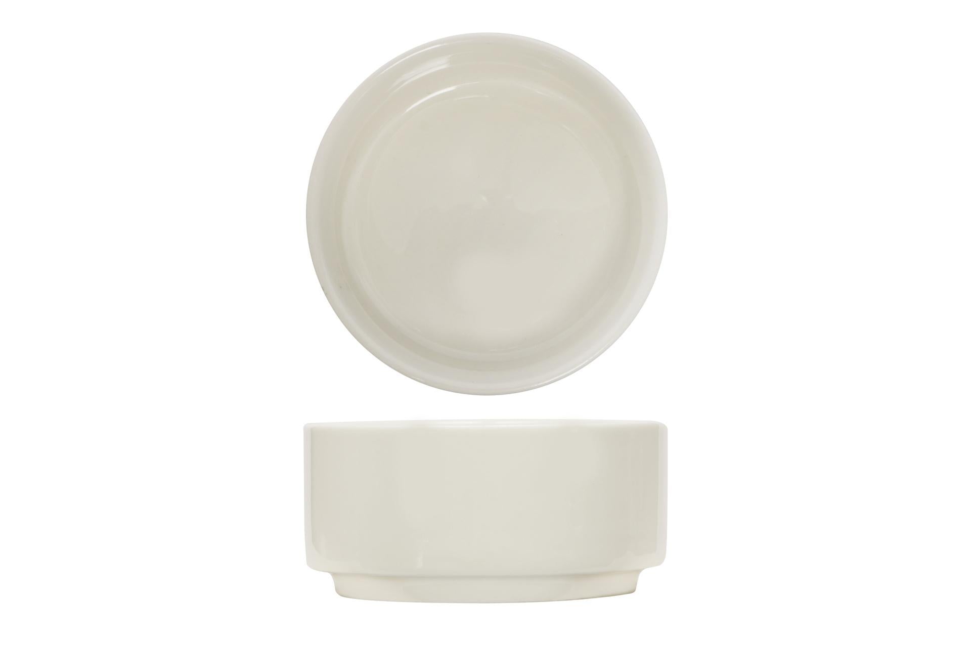 Import Tavola Professional B.B. White Ciotolina Tonda Ø8 cm - H.3.5 cm In Porcellana Bianca - Set 12 Pz