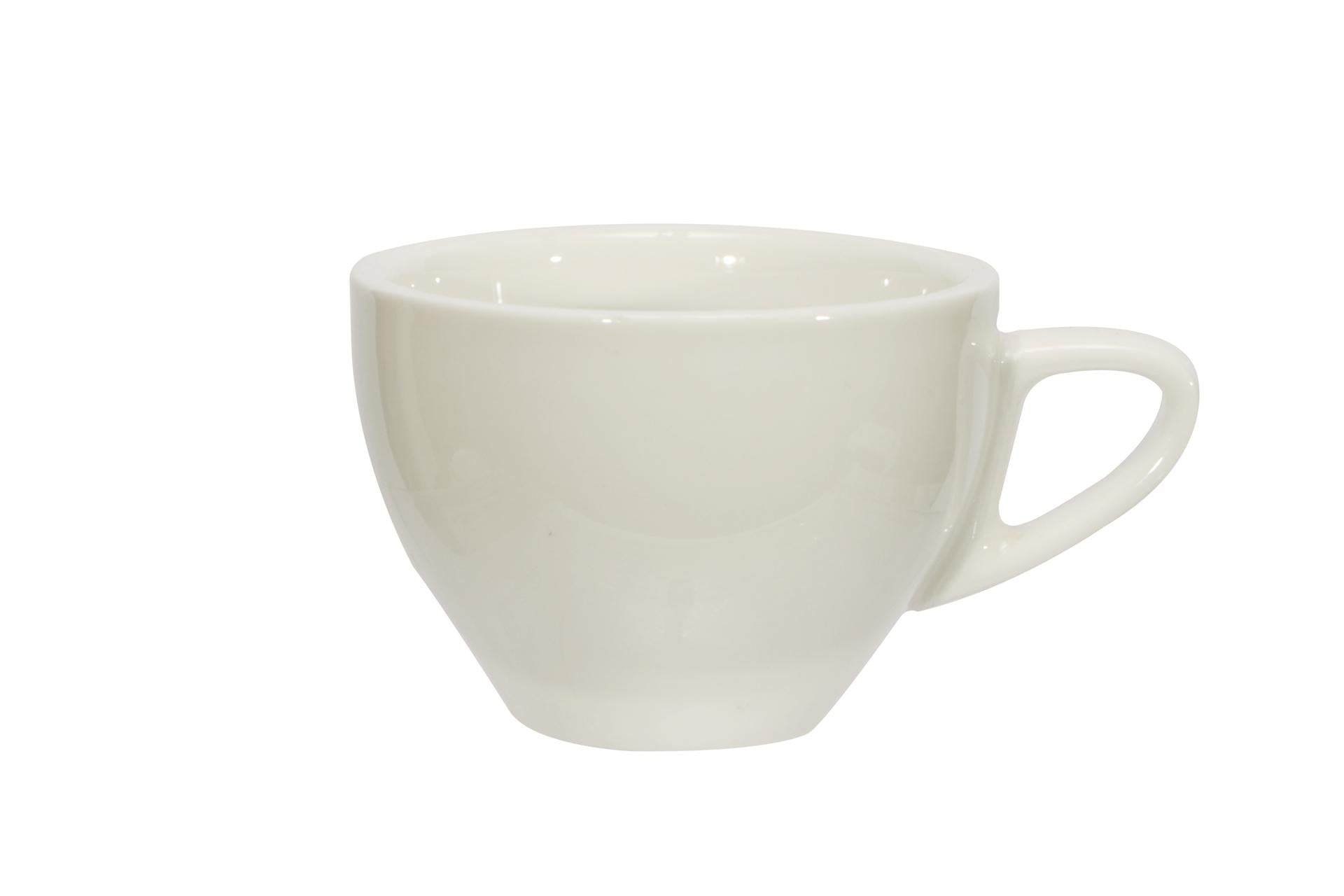 Import Tavola Professional Tazza Cappuccio 200 ml - Linea B.B. White In Porcellana Bianca - Set 6 Pz