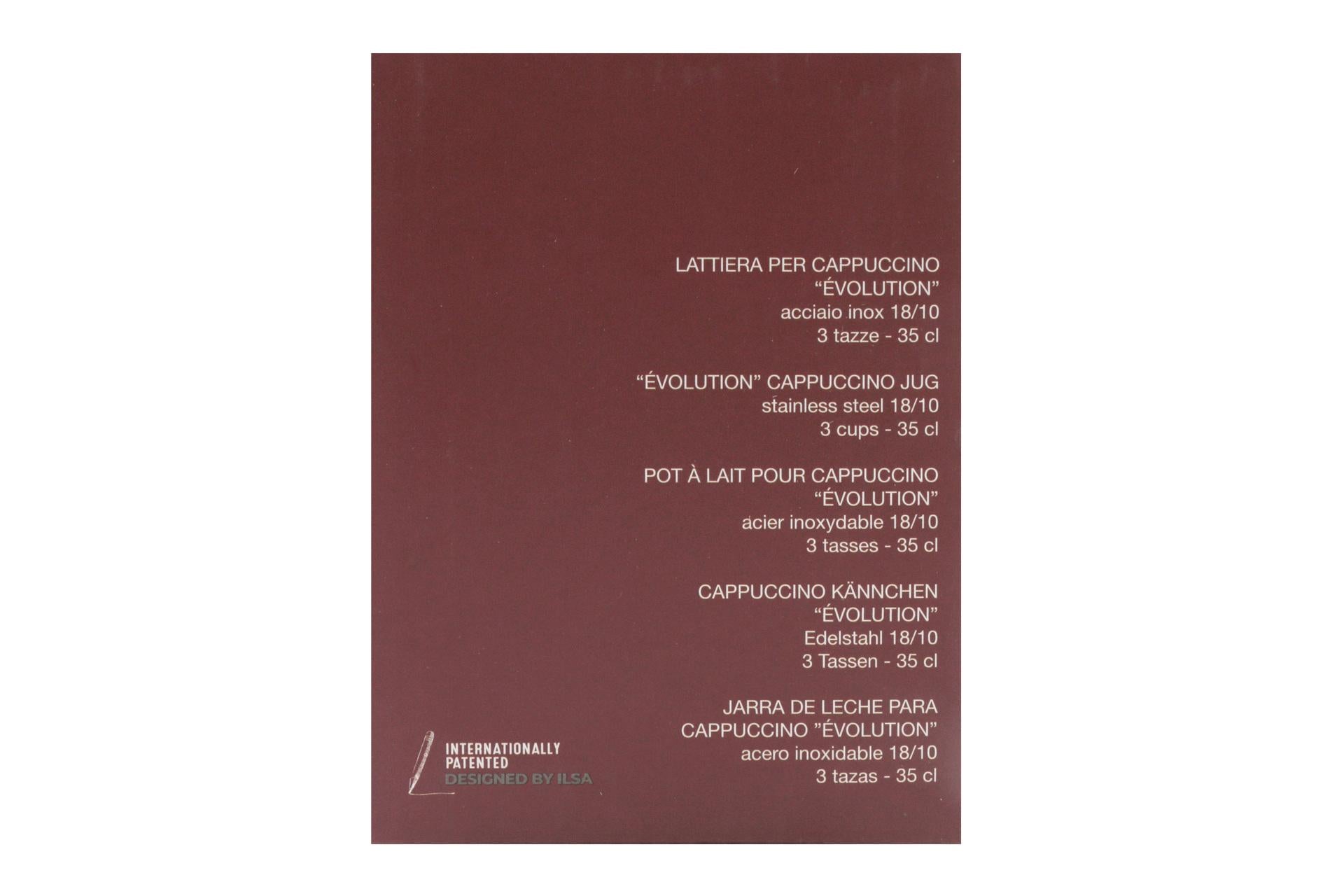 Ilsa Evolution Lattiera Nera 35 cl - In Acciaio Inox 18/10 Con Rivestimento Antiaderente 5