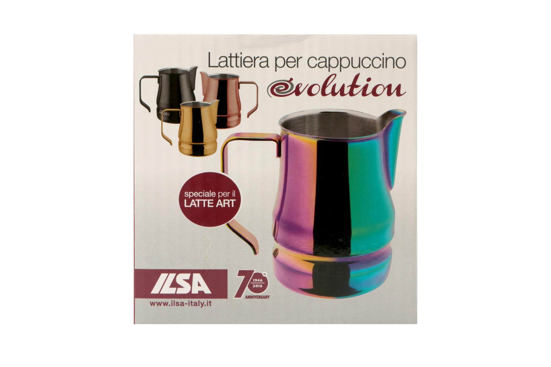 Ilsa Evolution Oro Lattiera 35 cl - Acciaio Inox 18/10 Rivestimento Antiaderente Nero 4
