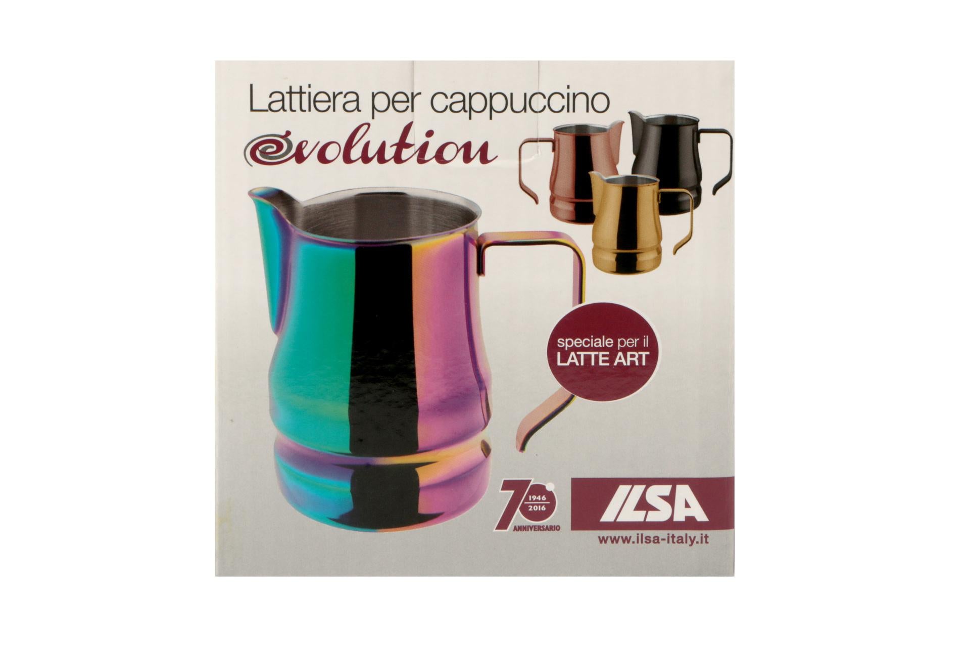 Ilsa Evolution Oro Lattiera 35 cl - Acciaio Inox 18/10 Rivestimento Antiaderente Nero 6