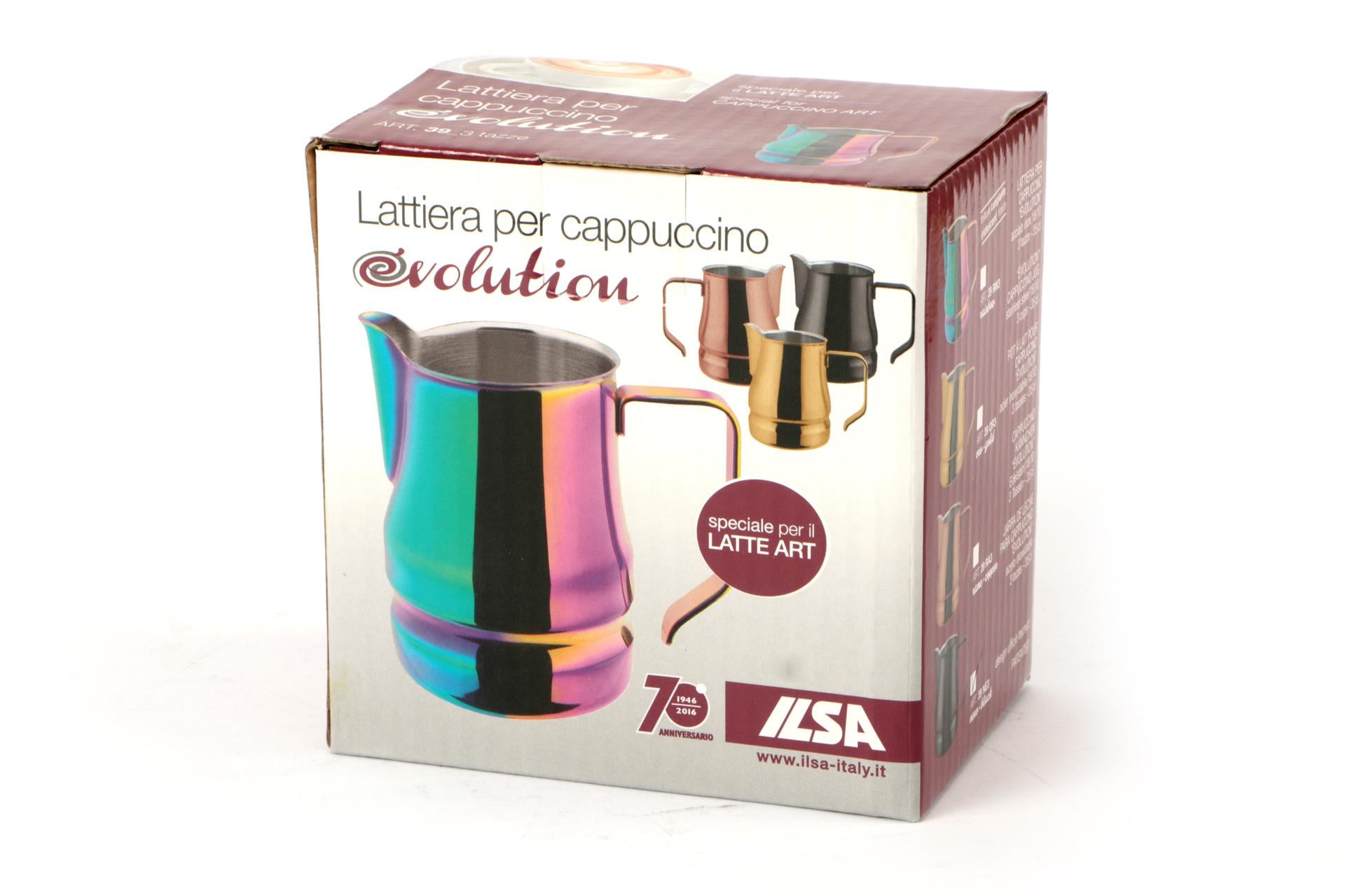 Ilsa Evolution Oro Lattiera 50 cl - Acciaio Inox 18/10 con Rivestimento Antiaderente Nero 3