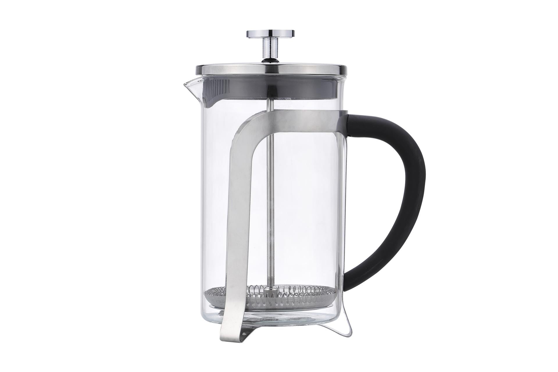 Ilsa Caffettiera-Infusiera 350 ml In Vetro Borosilicato e Acciaio Inox - Teiera e Infusiera per Tisane e Decotti