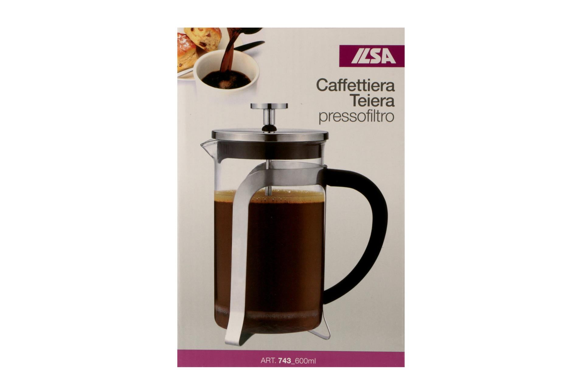 Ilsa Caffettiera-Infusiera 600 ml In Vetro Borosilicato e Acciaio Inox - Teiera e Infusiera per Tisane e Decotti 7