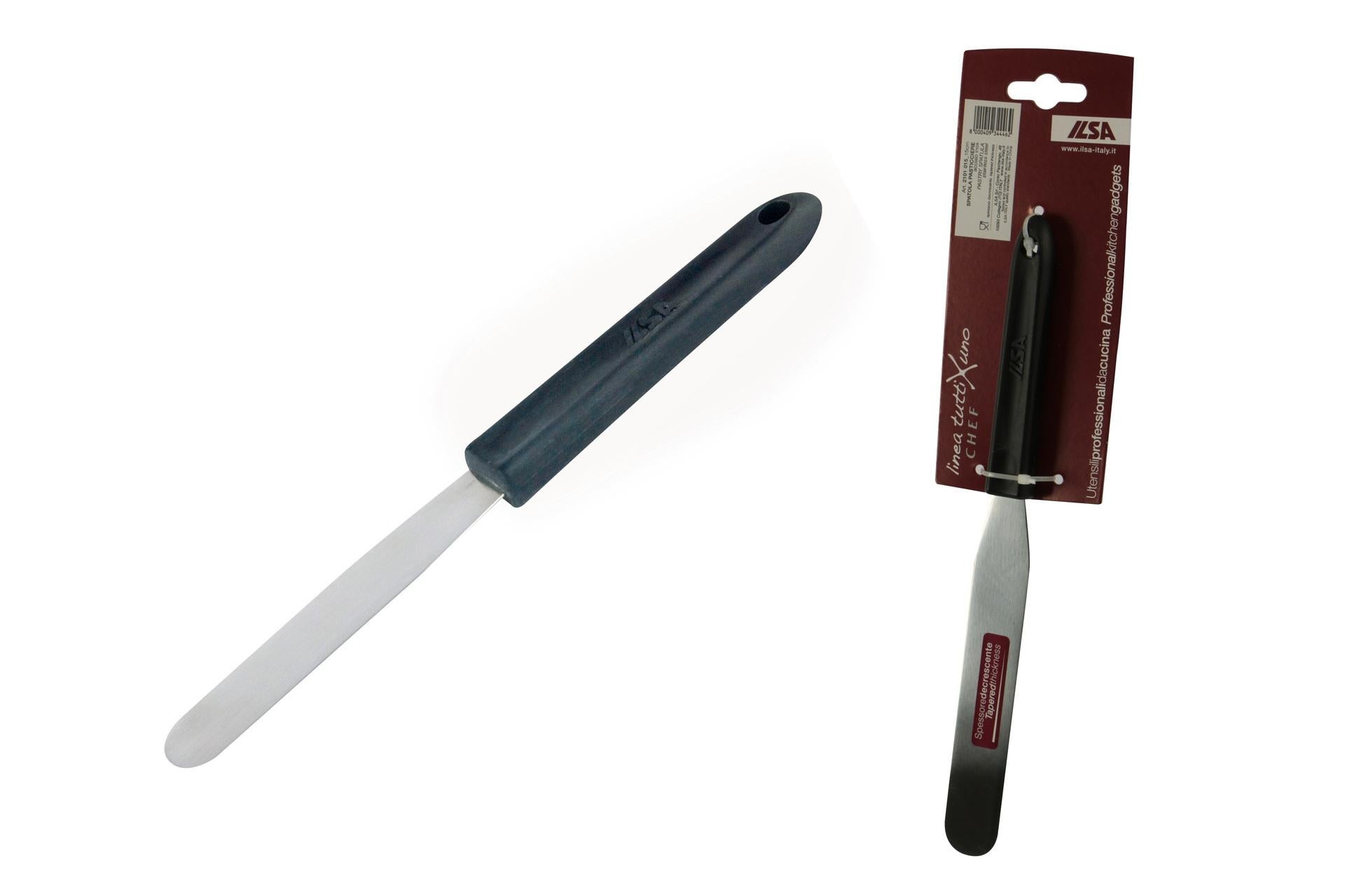 Ilsa Tuttixuno Spatola Pasticciere 15 cm Inox - Spatola Dritta In Acciaio Inox Con Spessore Decrescente