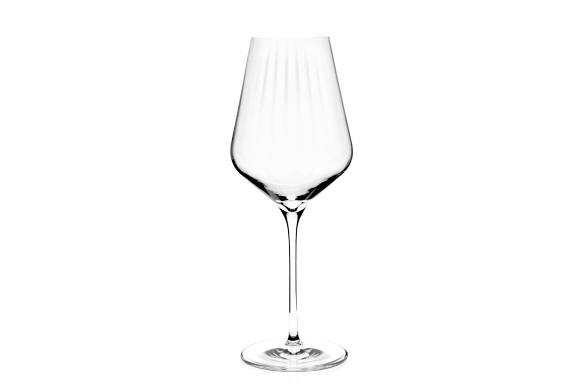 Stolzle Lausitz Symphony Calice Vino Rosso 57 cl - Design Ottico Con Trame Verticali - Set 6 Pz