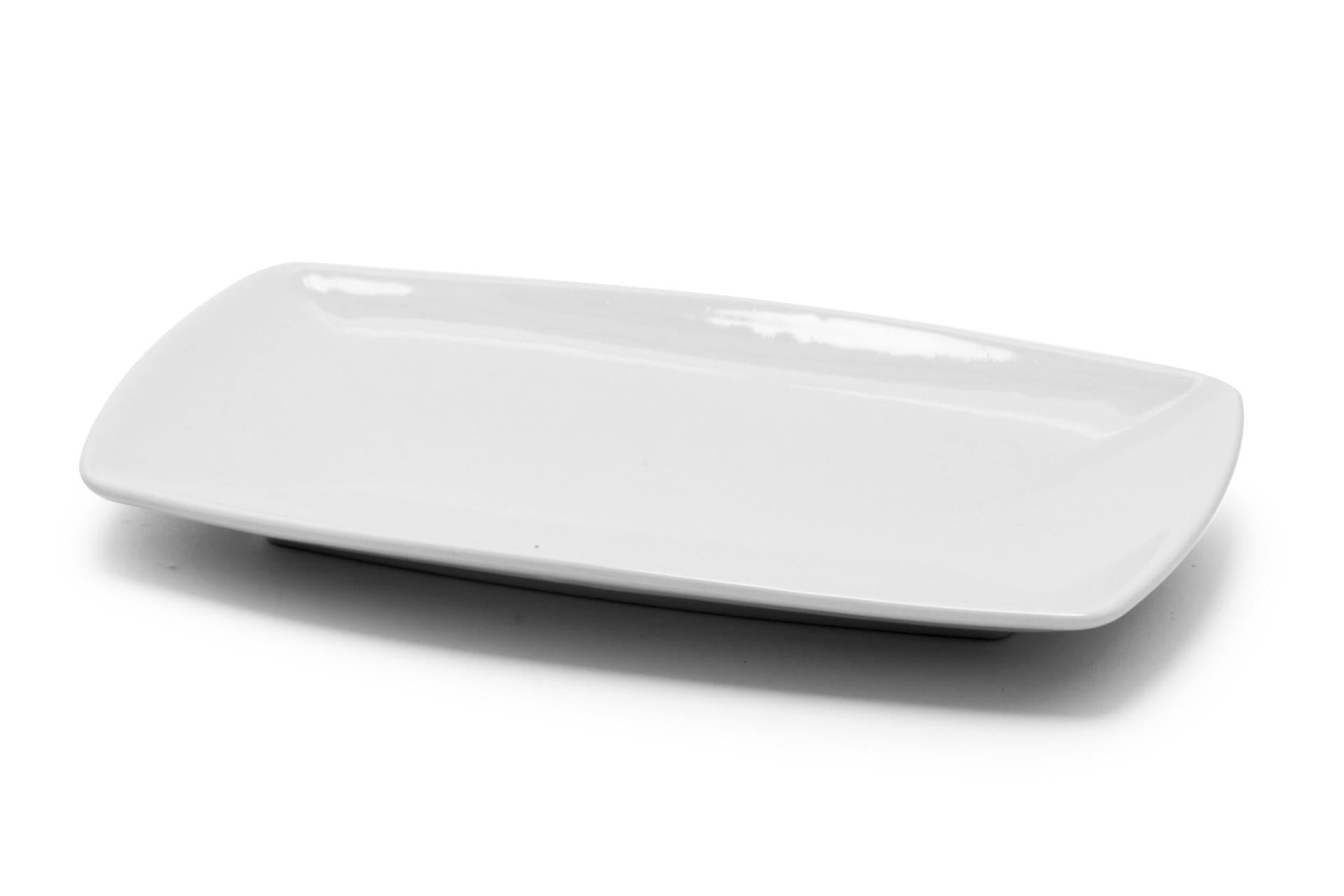 Saturnia Tokio Piatto Rettangolare 25 x 14 cm In Porcellana di Qualità - Set 10 Pz