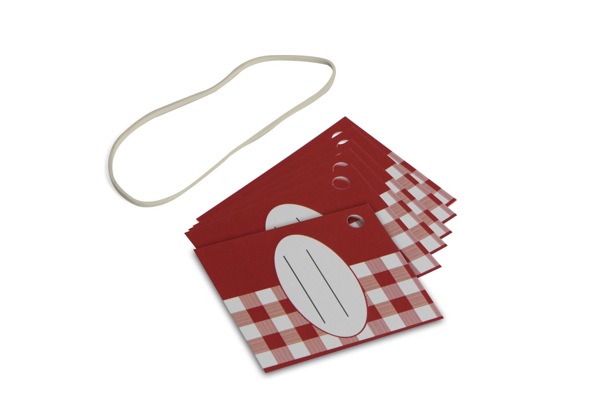 Dosen-Zentrale Il Casale Set 6 Biglietti Auguri Con Elastici - Linea Barattoli e Accessori In Vetro - Set 6 Pz