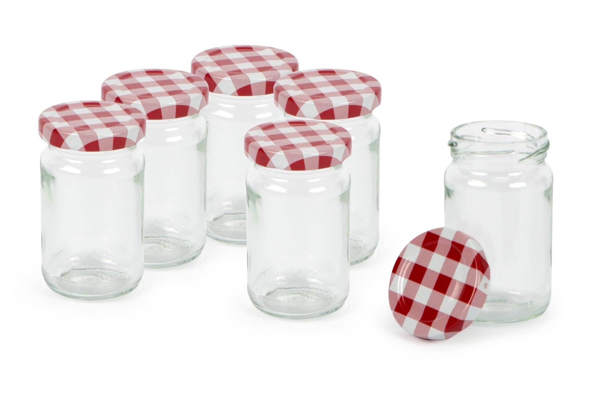 Dosen-Zentrale Il Casale Set 6 Vasi 107 ml Con Tappo a Vite Ø48 mm - Barattoli in Vetro per Conservazione - Set 6 Pz