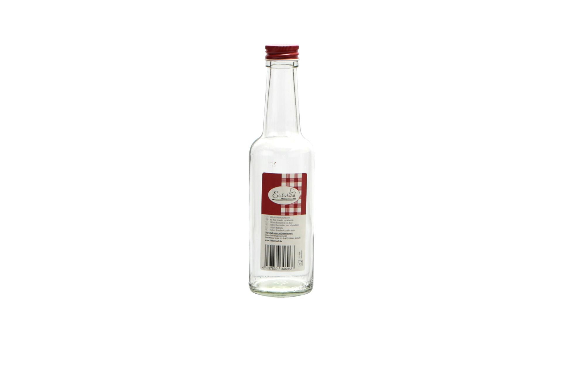 Dosen-Zentrale Il Casale Bottiglia 250 ml Con Tappo a Vite Ø28 - Linea Barattoli e Accessori in Vetro Rustici - Set 12 Pz