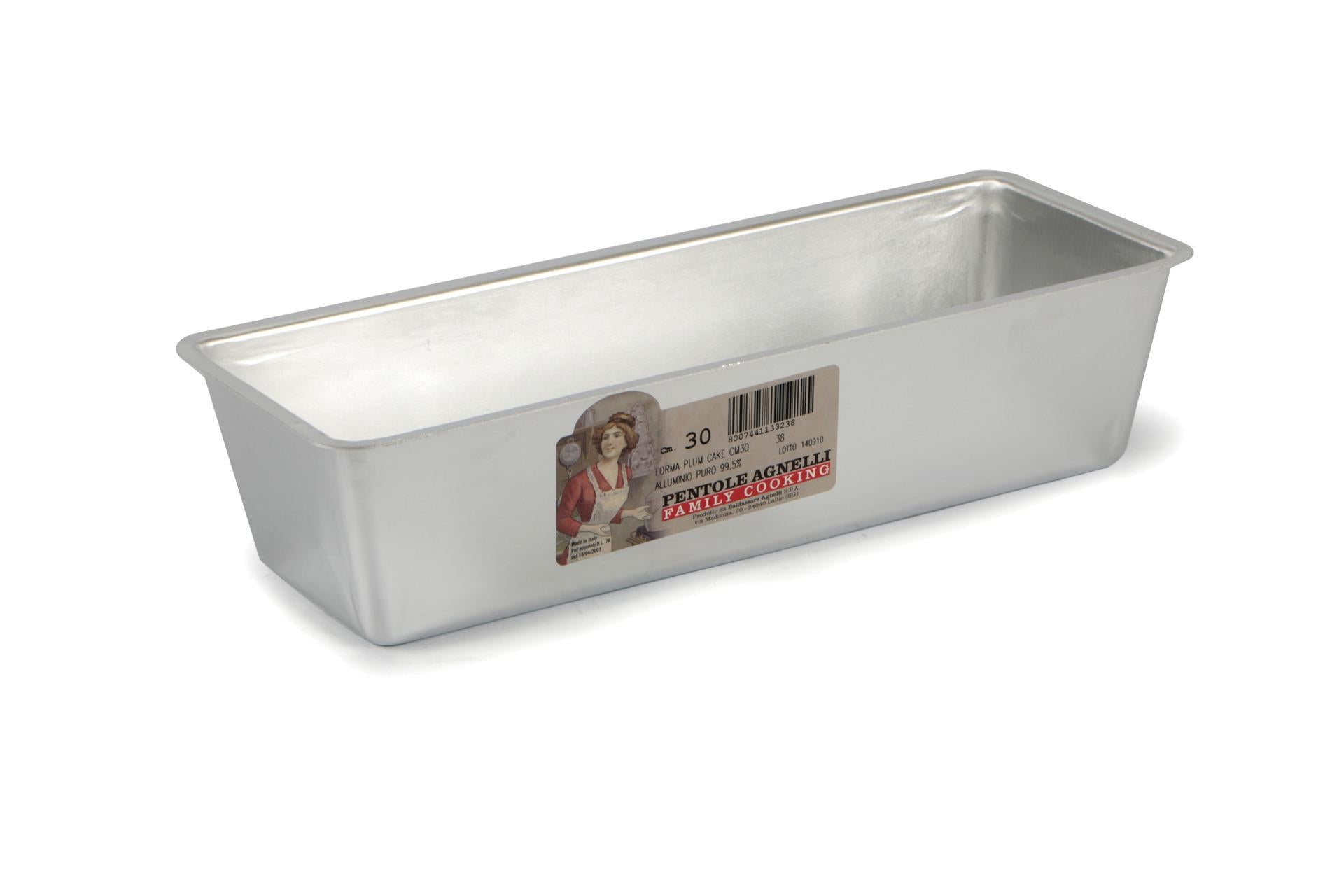 Agnelli Stampo Plumcake Rettangolare 30 cm - H.7.5 cm In Alluminio