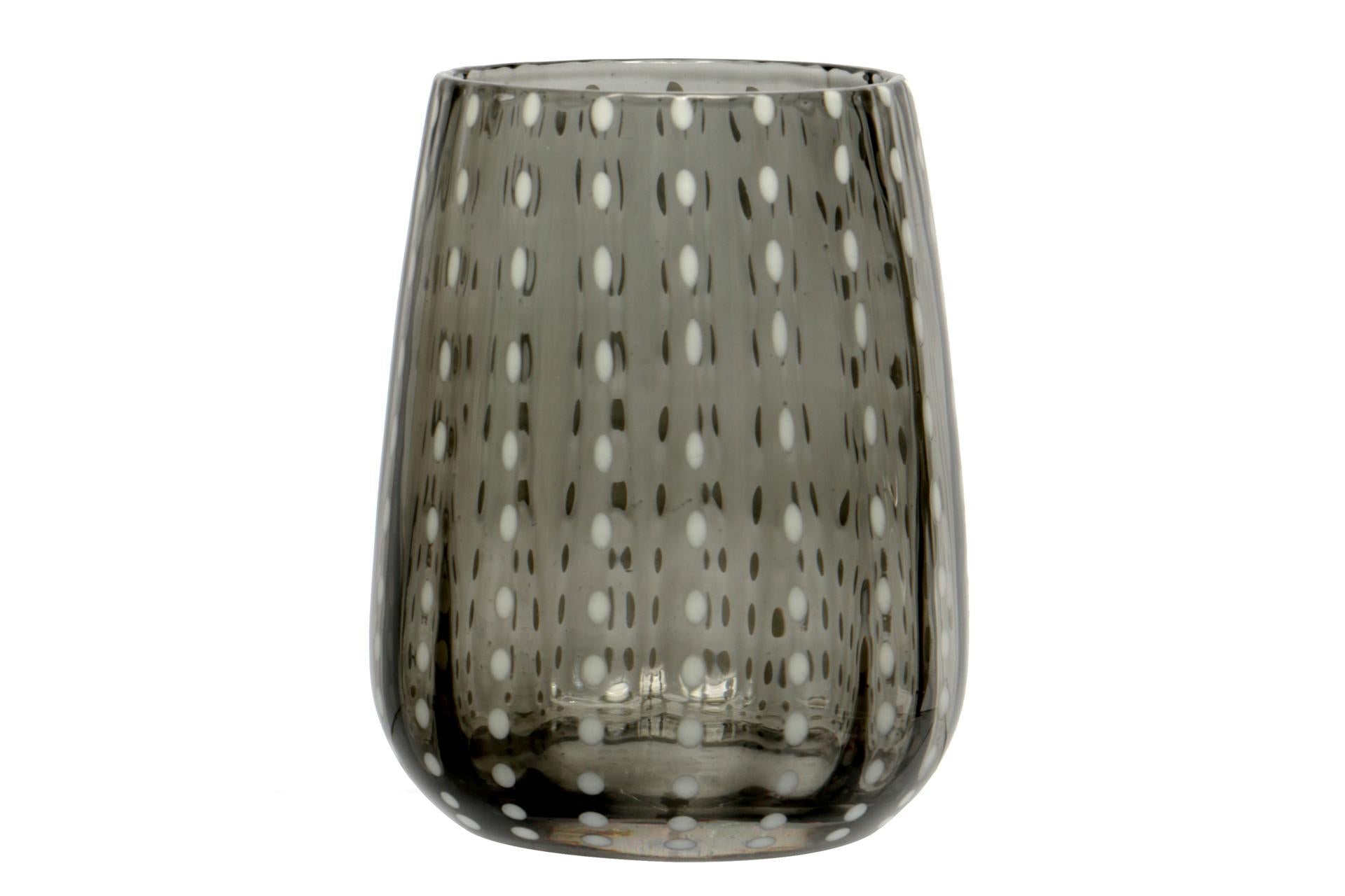 Import Tavola Professional Perlage Bicchiere Acqua 36 cl In Vetro Grigio Soffiato a Bocca - Set 6 Pz