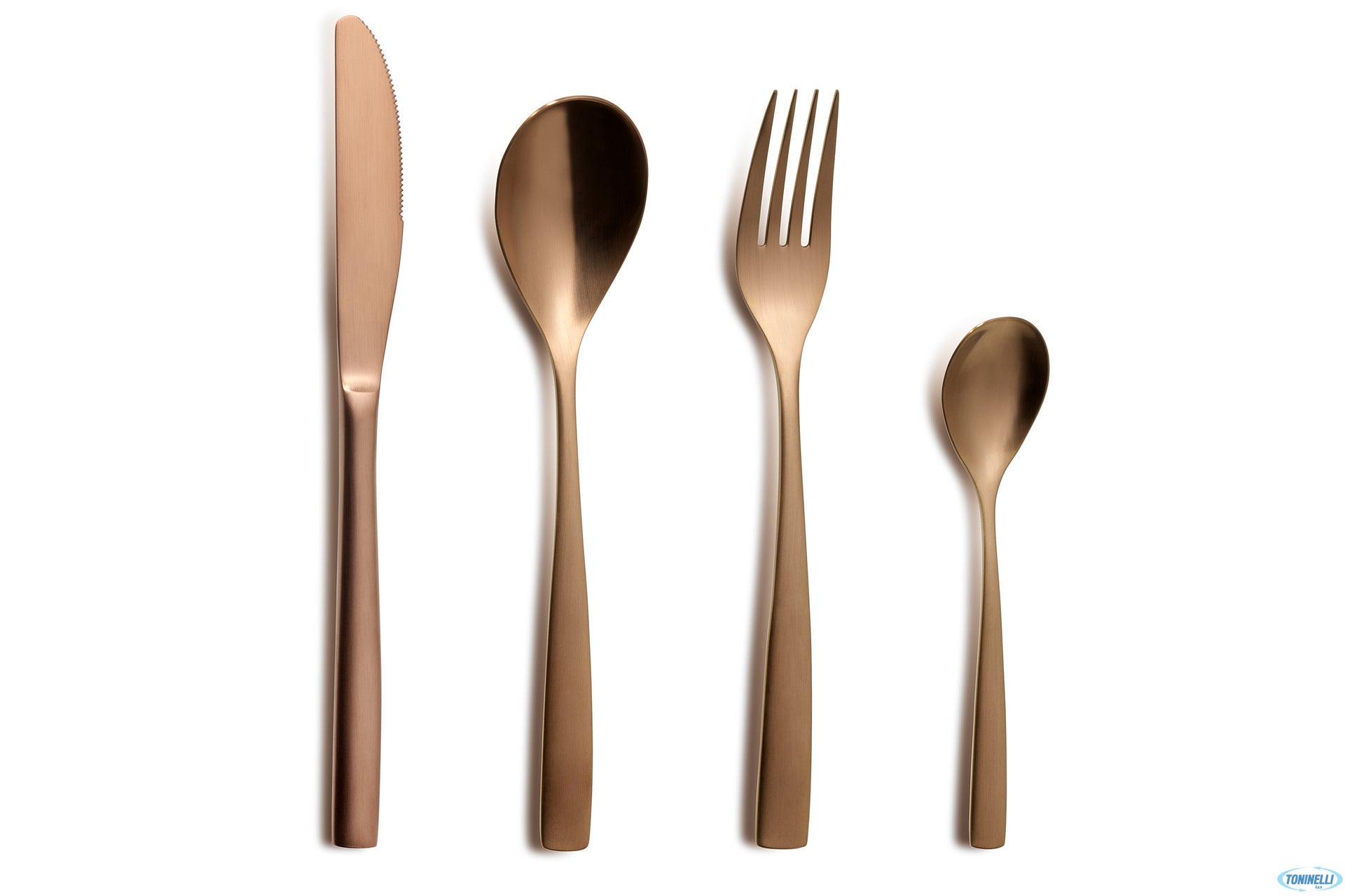 Comas Barcelona Cobre Cucchiaio Moka Rame 2.5 mm - Posata In Acciaio Con Rivestimento P.D.V - Set 12 Pz 6