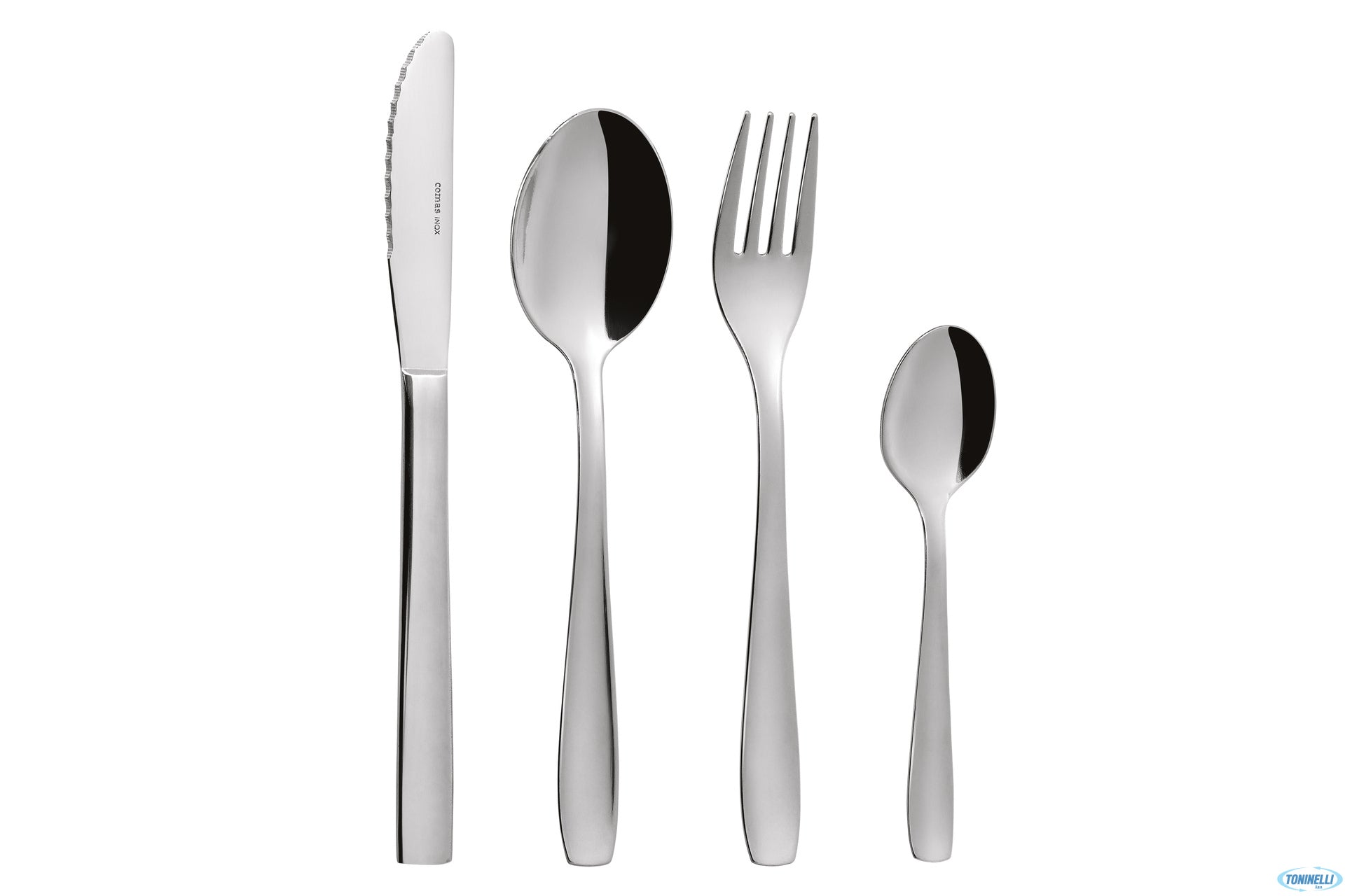 Comas Hotel Extra Cucchiaio Caffè Inox 1.5 mm - Linea Posate Classica e Liscia - Set 12 Pz 5